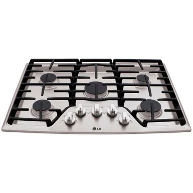 LG 30 Inch 5 Sealed Burner Gas Cooktop - STAINLESS STEEL 5 LG 30 Inch 5 Sealed Burner Gas Cooktop - STAINLESS STEEL - Image 3
