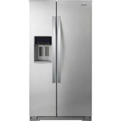Whirlpool - 20.6 Cu. Ft. Side-by-Side Counter-Depth Refrigerator - Stainless Steel