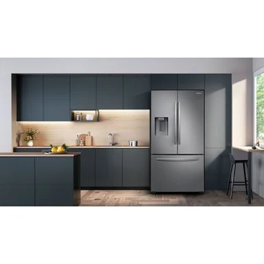 Samsung - 27 Cu. Ft. Large Capacity 3-Door French Door Refrigerator With External Water & Ice Dispenser - Stainless Steel 13 Samsung - 27 Cu. Ft. Large Capacity 3-Door French Door Refrigerator With External Water & Ice Dispenser - Stainless Steel - Image 11