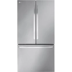 LG - 26.5 Cu. Ft. French Door Counter-Depth Smart Refrigerator With Internal Water And Ice - Stainless Steel