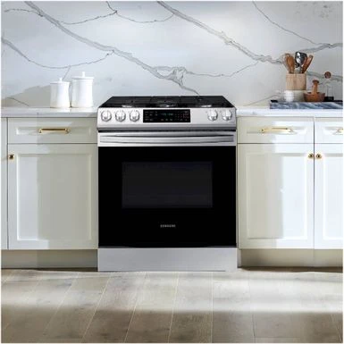Samsung - 6.0 Cu. Ft. Front Control Slide-in Gas Range With Wi-Fi, Fingerprint Resistant - Stainless Steel 17 Samsung - 6.0 Cu. Ft. Front Control Slide-in Gas Range With Wi-Fi, Fingerprint Resistant - Stainless Steel - Image 15