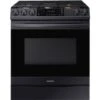 Samsung 6.0-Cu. Ft. Front Control Slide-In Gas Range With AirFry, Brushed Black 1 Samsung 6.0-Cu. Ft. Front Control Slide-In Gas Range With AirFry, Brushed Black -KitchenAid Shop 56c6dabe b8f3 4e23 b9d2 9359e7258967