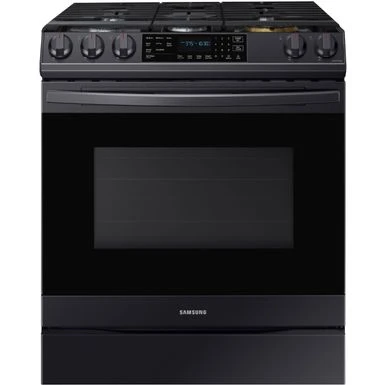 Samsung 6.0-Cu. Ft. Front Control Slide-In Gas Range With AirFry, Brushed Black 3 Samsung 6.0-Cu. Ft. Front Control Slide-In Gas Range With AirFry, Brushed Black