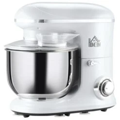 HOMCOM Stand Mixer With Splash Guard, Electric Hand Mixer Set With 6 Qt. Large Mixing Bowl - 14.5" X 9" X 14.5" - White 39 HOMCOM Stand Mixer With Splash Guard, Electric Hand Mixer Set With 6 Qt. Large Mixing Bowl - 14.5" X 9" X 14.5" - White -KitchenAid Shop 577e2a39 74e4 4985 92b6 c38be3e03bf5