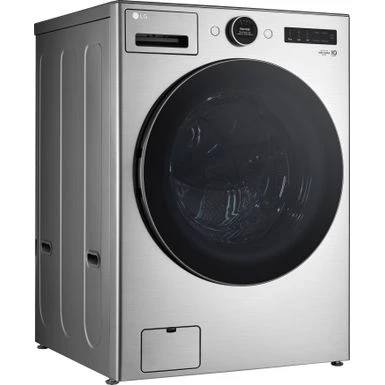 LG - 4.5 Cu. Ft. High-Efficiency Smart Front Load Washer With Steam And TurboWash 360 - Graphite Steel 4 LG - 4.5 Cu. Ft. High-Efficiency Smart Front Load Washer With Steam And TurboWash 360 - Graphite Steel - Image 2