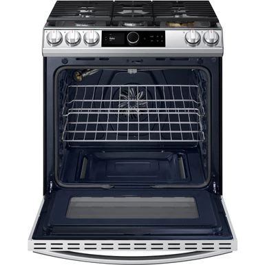 Samsung 6.0-Cu. Ft. Slide-In Front Control Gas Range With Smart Dial And Air Fry, Stainless Steel 5 Samsung 6.0-Cu. Ft. Slide-In Front Control Gas Range With Smart Dial And Air Fry, Stainless Steel - Image 3