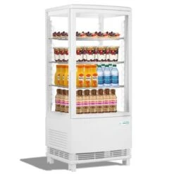 KoolMore Countertop Commercial Refrigerator Display Case - 3 Cu. Ft -White