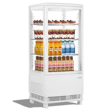 KoolMore Countertop Commercial Refrigerator Display Case - 3 Cu. Ft -White 3 KoolMore Countertop Commercial Refrigerator Display Case - 3 Cu. Ft -White