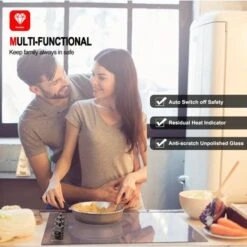 Gasland Chef 30"Built-in Radiant Electric Cooktop With 4 Burners, Electric Ceramic Cooktop Knob Control, 240V, ETL Approved - Black -KitchenAid Shop 5b54f44f 028e 4083 a2e7 fca8783a0f3f