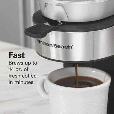 Hamilton Beach The Scoop Single-Serve Stainless Steel Coffee Maker With Removable Reservoir - Stainless Steel 7 Hamilton Beach The Scoop Single-Serve Stainless Steel Coffee Maker With Removable Reservoir - Stainless Steel - Image 5