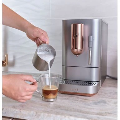 Café - Affetto Automatic Espresso Machine With 20 Bars Of Pressure, Milk Frother, And Built-In Wi-Fi - Steel Silver 11 Café - Affetto Automatic Espresso Machine With 20 Bars Of Pressure, Milk Frother, And Built-In Wi-Fi - Steel Silver - Image 9