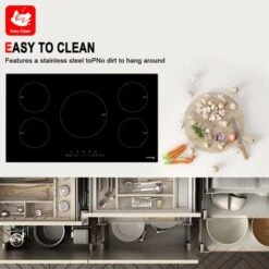 Gasland Chef 36" Built-in Electric Induction Cooktop With 5 Burners , Vitro Ceramic Glass, Sensor Touch Control, 240V - Black -KitchenAid Shop 5bd054b3 8cef 41d1 8114 dc1e23d58cbd