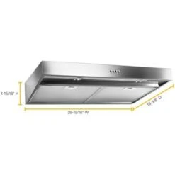 Whirlpool - 30" Convertible Range Hood - Stainless Steel -KitchenAid Shop 5c7de65b 8e87 5943 b6d5 bd2a16ed76af