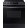 Samsung 6.3-Cu. Ft. Front Control Slide-In Electric Range With Convection, Brushed Black 2 Samsung 6.3-Cu. Ft. Front Control Slide-In Electric Range With Convection, Brushed Black -KitchenAid Shop 5ca066ff a099 48ad bece 06bc578f0585