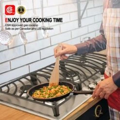 Gasland Chef 36" Built-in Gas Stovetop Stainless Steel 5 Italy Sabaf Burner NG/LPG Convertible Gas Cooktop,CSA Certification - Black -KitchenAid Shop 5cce6565 eab9 4bb5 8fff 0598436e5aeb