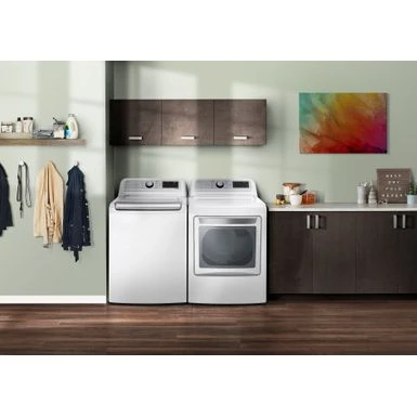 LG - 5.5 Cu. Ft. High Efficiency Smart Top Load Washer With TurboWash3D - White 8 LG - 5.5 Cu. Ft. High Efficiency Smart Top Load Washer With TurboWash3D - White - Image 6
