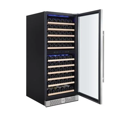 24 In. Dual Zone 116-Bottle Built-In Wine Cooler In Stainless Steel - Stainless Steel 5 24 In. Dual Zone 116-Bottle Built-In Wine Cooler In Stainless Steel - Stainless Steel - Image 3