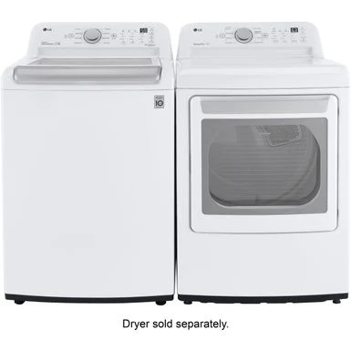 LG - 5.0 Cu. Ft. High-Efficiency Top Load Washer With 6Motion Technology - White 12 LG - 5.0 Cu. Ft. High-Efficiency Top Load Washer With 6Motion Technology - White - Image 10
