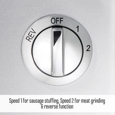 Weston 12 Heavy Duty Electric Meat Grinder - Silver 6 Weston 12 Heavy Duty Electric Meat Grinder - Silver - Image 4