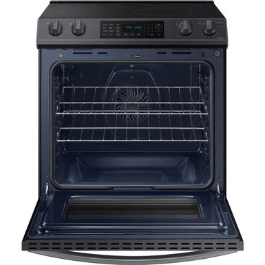 Samsung 6.3-Cu. Ft. Front Control Slide-In Electric Range With Convection, Brushed Black 4 Samsung 6.3-Cu. Ft. Front Control Slide-In Electric Range With Convection, Brushed Black - Image 2
