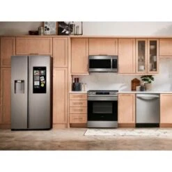 Samsung - 26.7 Cu. Ft. Side-by-Side Smart Refrigerator With 21.5" Touch-Screen Family Hub - Stainless Steel 24 Samsung - 26.7 Cu. Ft. Side-by-Side Smart Refrigerator With 21.5" Touch-Screen Family Hub - Stainless Steel -KitchenAid Shop 62841956 6cd4 503b 90ed 2266d1a1e8c3
