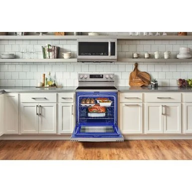 LG - 6.3 Cu. Ft. Smart Freestanding Electric Convection Range With Easy Clean, Air Fry And WideView Window - Stainless Steel 10 LG - 6.3 Cu. Ft. Smart Freestanding Electric Convection Range With Easy Clean, Air Fry And WideView Window - Stainless Steel - Image 8