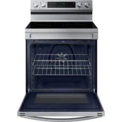Samsung - 6.3 Cu. Ft. Freestanding Electric Convection+ Range With WiFi, No-Preheat Air Fry And Griddle - Stainless Steel -KitchenAid Shop 63d22dd7 e714 4bee ae65 c2ddb44aef1c