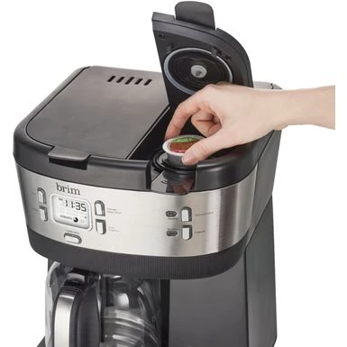 Brim - Triple Brew 12-Cup Coffee Maker - Stainless Steel/Black 7 Brim - Triple Brew 12-Cup Coffee Maker - Stainless Steel/Black - Image 5