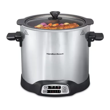 Hamilton Beach - 10qt Sear & Cook Stockpot Slow Cooker Silver 5 Hamilton Beach - 10qt Sear & Cook Stockpot Slow Cooker Silver - Image 3