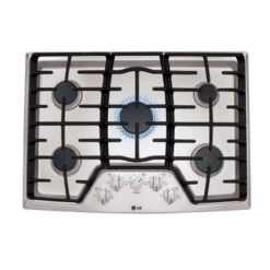 LG 30 Inch 5 Sealed Burner Gas Cooktop - STAINLESS STEEL