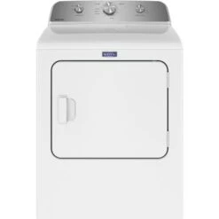 Maytag - 7.0 Cu. Ft. Electric Dryer With Wrinkle Prevent - White