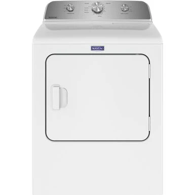 Maytag - 7.0 Cu. Ft. Electric Dryer With Wrinkle Prevent - White 3 Maytag - 7.0 Cu. Ft. Electric Dryer With Wrinkle Prevent - White