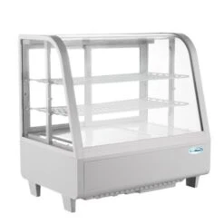 KoolMore Commercial 27" Countertop Refrigerated Display Case - 3.6 Cu. Ft. - White
