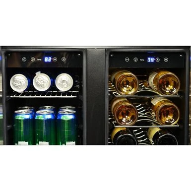 NewAir 18 Bottle/ 52 Can, Dual Zone Wine And Beverage Cooler - Black 13 NewAir 18 Bottle/ 52 Can, Dual Zone Wine And Beverage Cooler - Black - Image 11