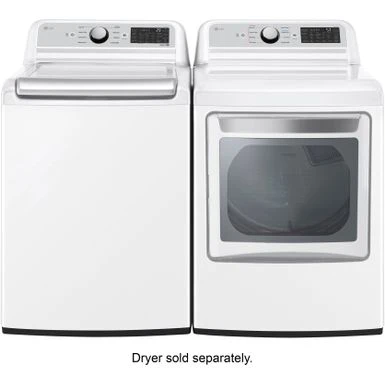 LG - 5.5 Cu. Ft. High Efficiency Smart Top Load Washer With TurboWash3D - White 12 LG - 5.5 Cu. Ft. High Efficiency Smart Top Load Washer With TurboWash3D - White - Image 10