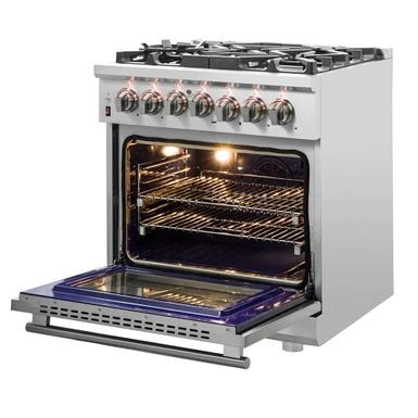 Forno 30 Inch Cossato Stainless Duel Fuel Electric Gas Range 4 Forno 30 Inch Cossato Stainless Duel Fuel Electric Gas Range - Image 2