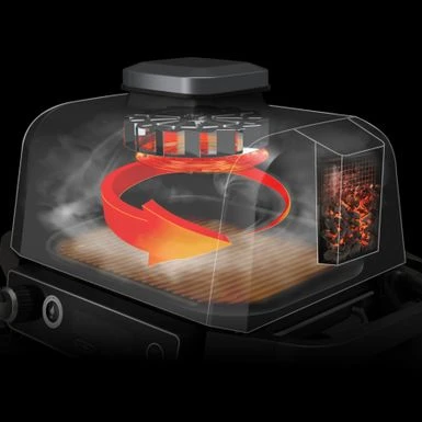 Ninja - Woodfire Outdoor Grill & Smoker, 7-in-1 Master Grill, BBQ Smoker, & Outdoor Air Fryer With Woodfire Technology - Grey 12 Ninja - Woodfire Outdoor Grill & Smoker, 7-in-1 Master Grill, BBQ Smoker, & Outdoor Air Fryer With Woodfire Technology - Grey - Image 11