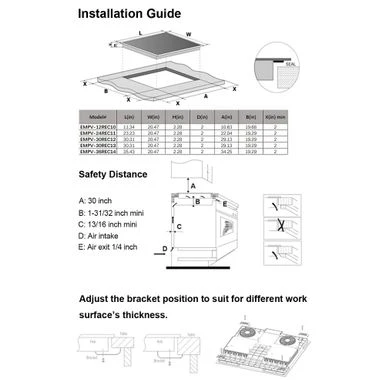 2 Piece Kitchen Appliances Packages Including 30" Radiant Electric Cooktop And 30" Wall Mount Range Hood - Black 5 2 Piece Kitchen Appliances Packages Including 30" Radiant Electric Cooktop And 30" Wall Mount Range Hood - Black - Image 3