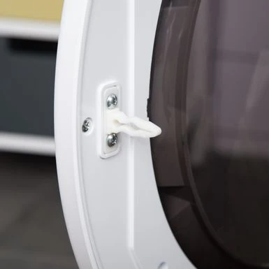 HOMCOM Compact Laundry Dryer Machine, 1300W, 3.22 Cu. Ft. Electric Portable Clothes Dryer With 7 Drying Modes - 23.5" X 20" X 27.5" - White 10 HOMCOM Compact Laundry Dryer Machine, 1300W, 3.22 Cu. Ft. Electric Portable Clothes Dryer With 7 Drying Modes - 23.5" X 20" X 27.5" - White - Image 8