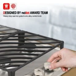 Gasland Chef 30" Built-in Gas Cooktop Stainless Steel 4 Italy Sabaf Burner NG/LPG Convertible Gas Stovetop - Black -KitchenAid Shop 6c8e4b7e 57b4 4742 90c3 f3d2838e1dae