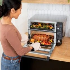 Ninja - 12-in-1 Smart Double Oven, FlexDoor, Smart Thermometer, Smart Finish, Rapid Top Oven, Convection & Air Fry Bottom Oven - Stainless Steel/Black 18 Ninja - 12-in-1 Smart Double Oven, FlexDoor, Smart Thermometer, Smart Finish, Rapid Top Oven, Convection & Air Fry Bottom Oven - Stainless Steel/Black -KitchenAid Shop 6d518f58 34fe 524b 8a71 9ff875e8babe