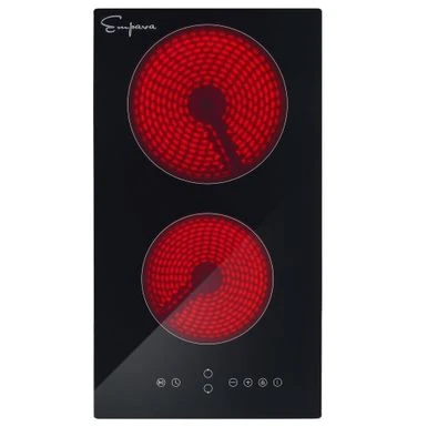 Built-In 12-in 2 Elements Smooth Surface Radiant Electric Cooktop - 12" - Black 3 Built-In 12-in 2 Elements Smooth Surface Radiant Electric Cooktop - 12" - Black