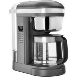 KitchenAid 12-Cup Drip Coffee Maker With Spiral Showerhead And Programmable Warming Plate In Matte Charcoal Gray -KitchenAid Shop 6dbafc00 72db 4405 8e98 cda829c78d1c