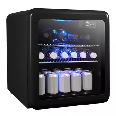 Magic Chef 1.7 Cu. Ft. Black Retro Beverage Cooler 4 Magic Chef 1.7 Cu. Ft. Black Retro Beverage Cooler - Image 2