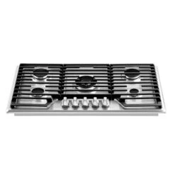 36" Built-in 5 Burners Stainless Steel Gas Cooktop - LPG Convertible - 18,000-BTUs Power Burner - 36 Inch - 36 Inch -KitchenAid Shop 6eac15e1 568b 4a0f 87c4 9ec73891b8e9