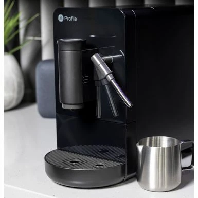 GE Profile - Automatic Espresso Machine With 20 Bars Of Pressure, Milk Frother, And Built-In Wi-Fi - Black 5 GE Profile - Automatic Espresso Machine With 20 Bars Of Pressure, Milk Frother, And Built-In Wi-Fi - Black - Image 3