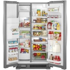 Whirlpool - 21.4 Cu. Ft. Side-by-Side Refrigerator Fingerprint Resistant - Stainless Steel 17 Whirlpool - 21.4 Cu. Ft. Side-by-Side Refrigerator Fingerprint Resistant - Stainless Steel -KitchenAid Shop 6ef2e9c7 2bab 59f2 a489 b8a552c28af6