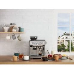 Breville - The Barista Express Espresso Machine With 15 Bars Of Pressure, Milk Frother And Intergrated Grinder - Stainless Steel -KitchenAid Shop 6f455c4d b514 53c9 85b5 7a3c0c7e59ec
