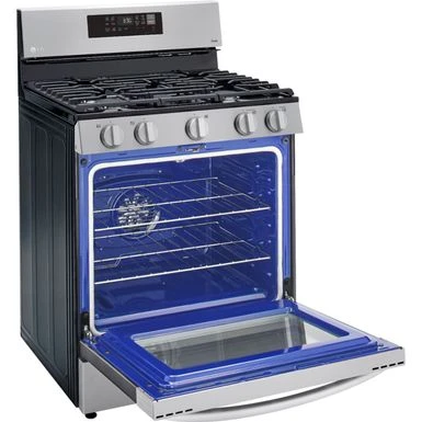 LG - 5.8 Cu. Ft. Smart Freestanding Gas True Convection Range With EasyClean And AirFry - Stainless Steel 11 LG - 5.8 Cu. Ft. Smart Freestanding Gas True Convection Range With EasyClean And AirFry - Stainless Steel - Image 9
