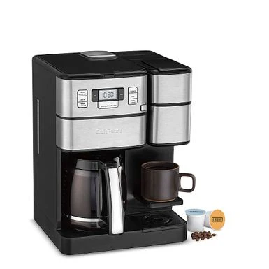 Cuisinart - Coffee Center Grind & Brew Plus 12-Cup Coffee Maker With Carafe And Single Serve Brewer - Black Stainless 3 Cuisinart - Coffee Center Grind & Brew Plus 12-Cup Coffee Maker With Carafe And Single Serve Brewer - Black Stainless